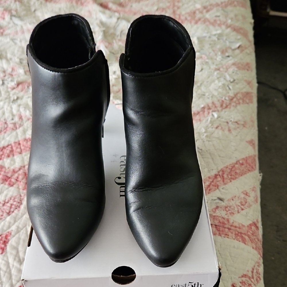 East 5th Sleek Black Ankle Booties